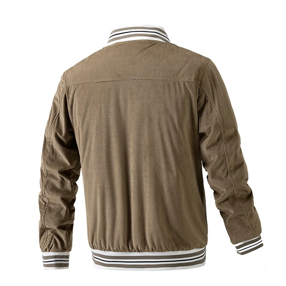West Louis Corduroy Baseball Varsity Fashion Jacket