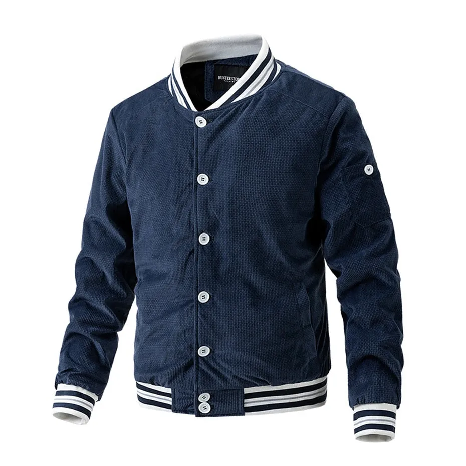 West Louis Corduroy Baseball Varsity Fashion Jacket
