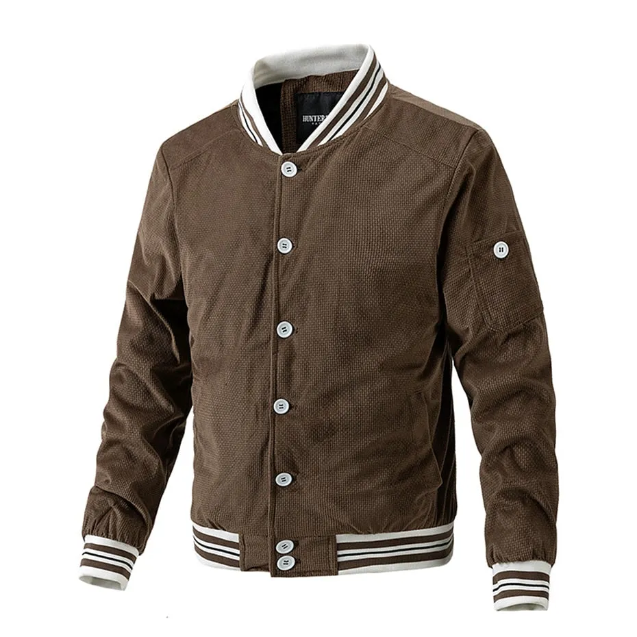 West Louis Corduroy Baseball Varsity Fashion Jacket