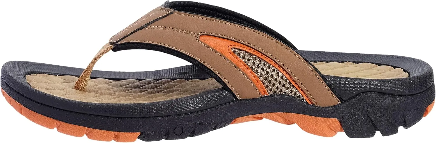 WHITIN Men's Flip Flops | Outdoor Thong Sandals | Arch Support | Slip Resistant