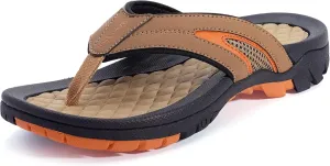 WHITIN Men's Flip Flops | Outdoor Thong Sandals | Arch Support | Slip Resistant