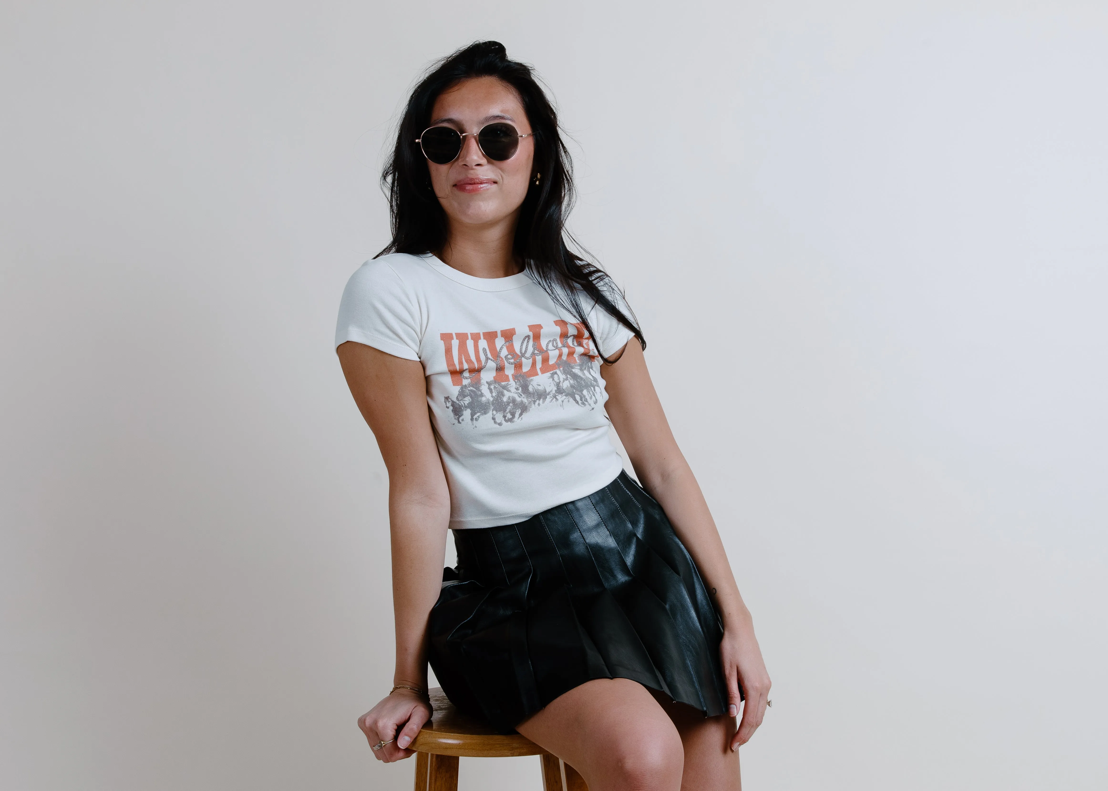 Willie Nelson Horse Cropped Tee