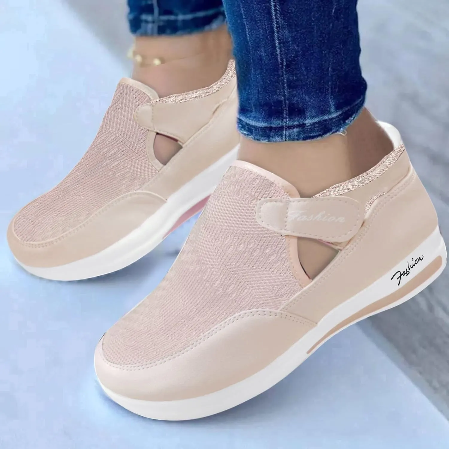 Women Sneakers Size 6 Wide Slip On Shoes Women Wide Arch Support Sneakers Women Wide Width Slip On Sneakers Women Size 8 Wide Zapatos para Correr De Mujer