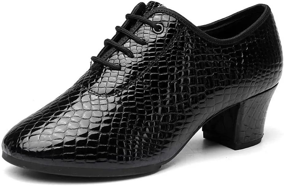 Women's Ballroom Dance Shoes Leather Salsa Tango Practice Dancing Shoes Outdoor Ladies Latin Party Dance Shoes
