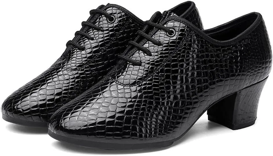 Women's Ballroom Dance Shoes Leather Salsa Tango Practice Dancing Shoes Outdoor Ladies Latin Party Dance Shoes