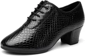 Women's Ballroom Dance Shoes Leather Salsa Tango Practice Dancing Shoes Outdoor Ladies Latin Party Dance Shoes