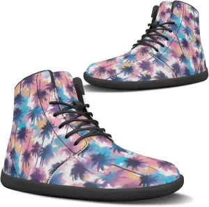 Women's Barefoot High Top Wide Toe Box Walking Shoes Fashion Athletic Zero Drop Non-Slip Sport Workout Exercise Shoes US 6-13.5