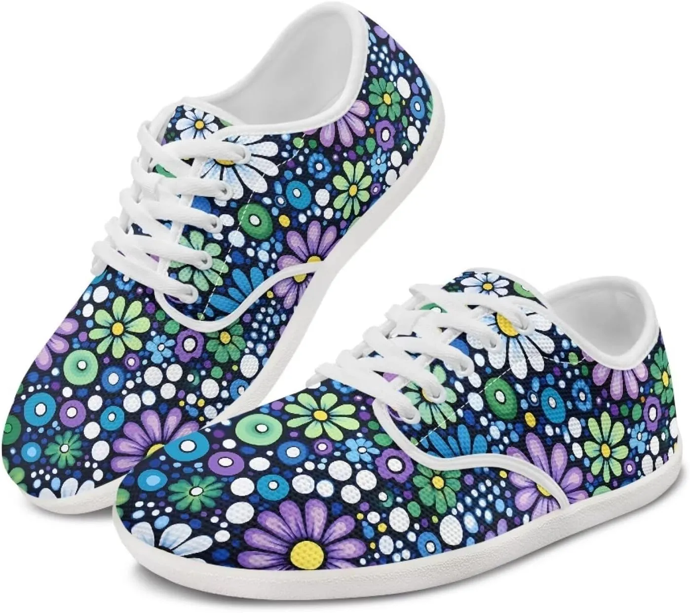 Women's Barefoot Shoes Breathable Comfort Wide Toe Walking Shoes Zero Drop Non Slip Sports Tennis Sneakers US 6-12.5
