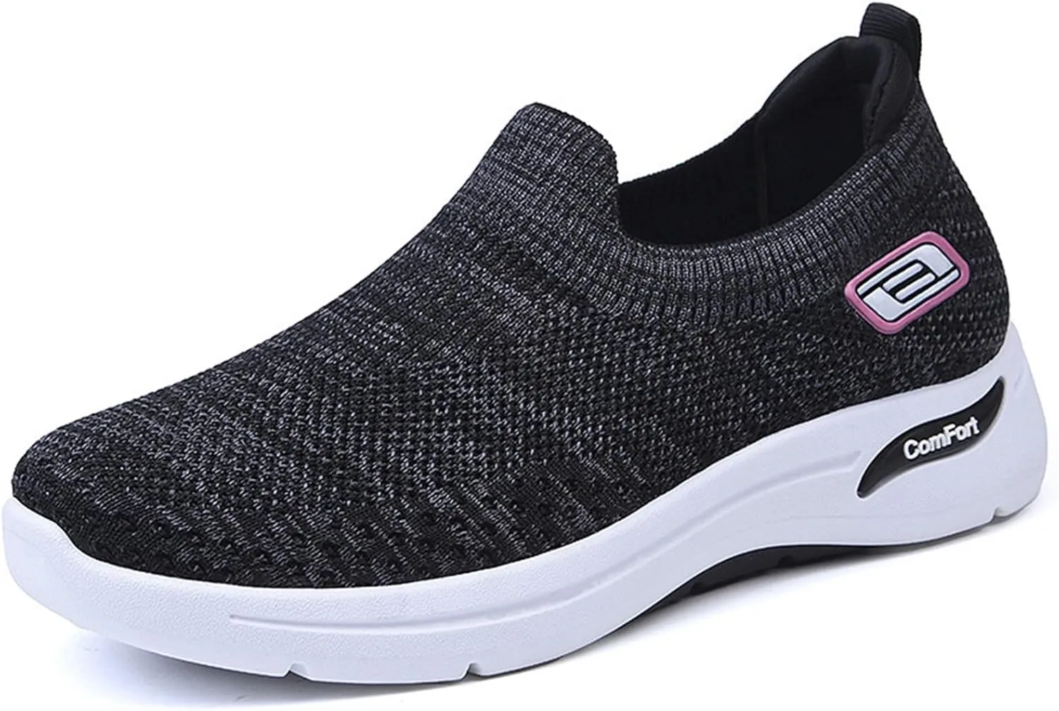 Women's Casual Shoes Soft-Soled Woven Sneakers Lightweight Mesh Breathable Shoes Footwear Slip On Sneakers for Men Women