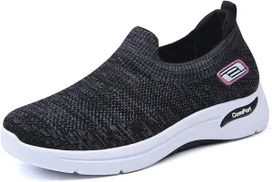 Women's Casual Shoes Soft-Soled Woven Sneakers Lightweight Mesh Breathable Shoes Footwear Slip On Sneakers for Men Women