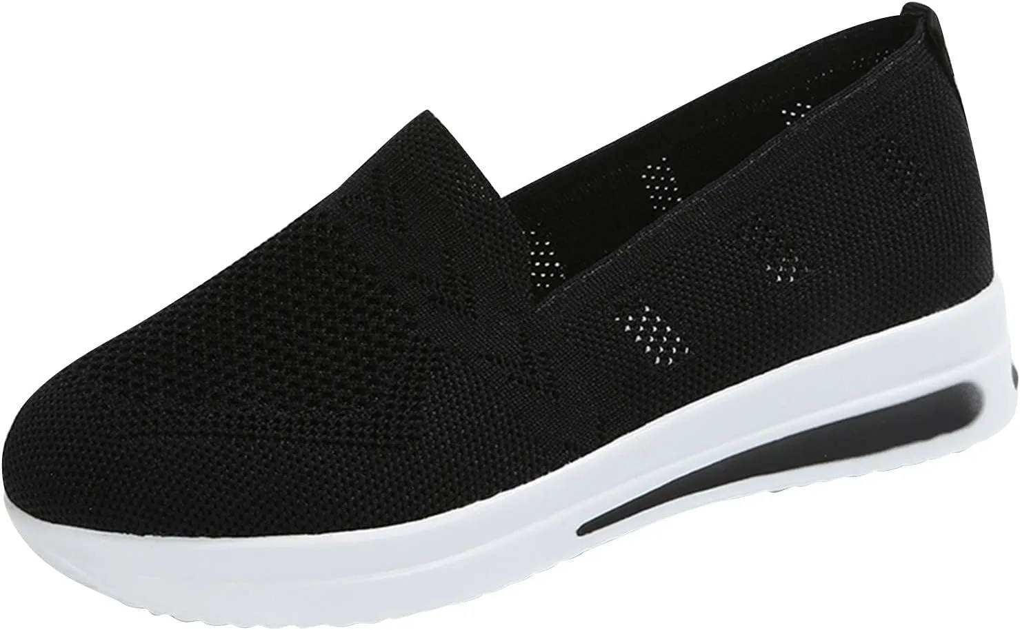 Womens Casual Slip On Loafers Comfortable Walking Shoes Lightweight Canvas Sneakers Flat Non Slip Flats