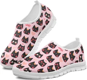 Womens Casual Sneakers Low Cut Non Slip Soft Breathable Lightweight Gym Exercise Walking Shoes