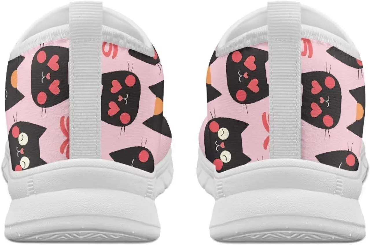 Womens Casual Sneakers Low Cut Non Slip Soft Breathable Lightweight Gym Exercise Walking Shoes