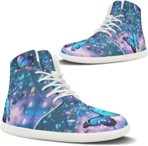 Women's High Top Zero Drop Sole | Wide Width Fashion Sneaker Fashion Non-Slip Workout Running Waterproof Barefoot Shoes US 6-13.5