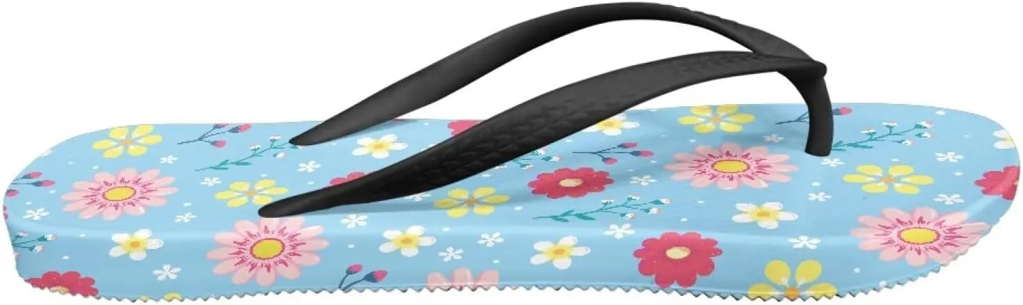Women's Non-Slip Cloud Sandals Quick Drying Flip Flops Casual Slip On Outdoor Party Walking Sandal for Camping Size 5.5-9.5 Black Sole