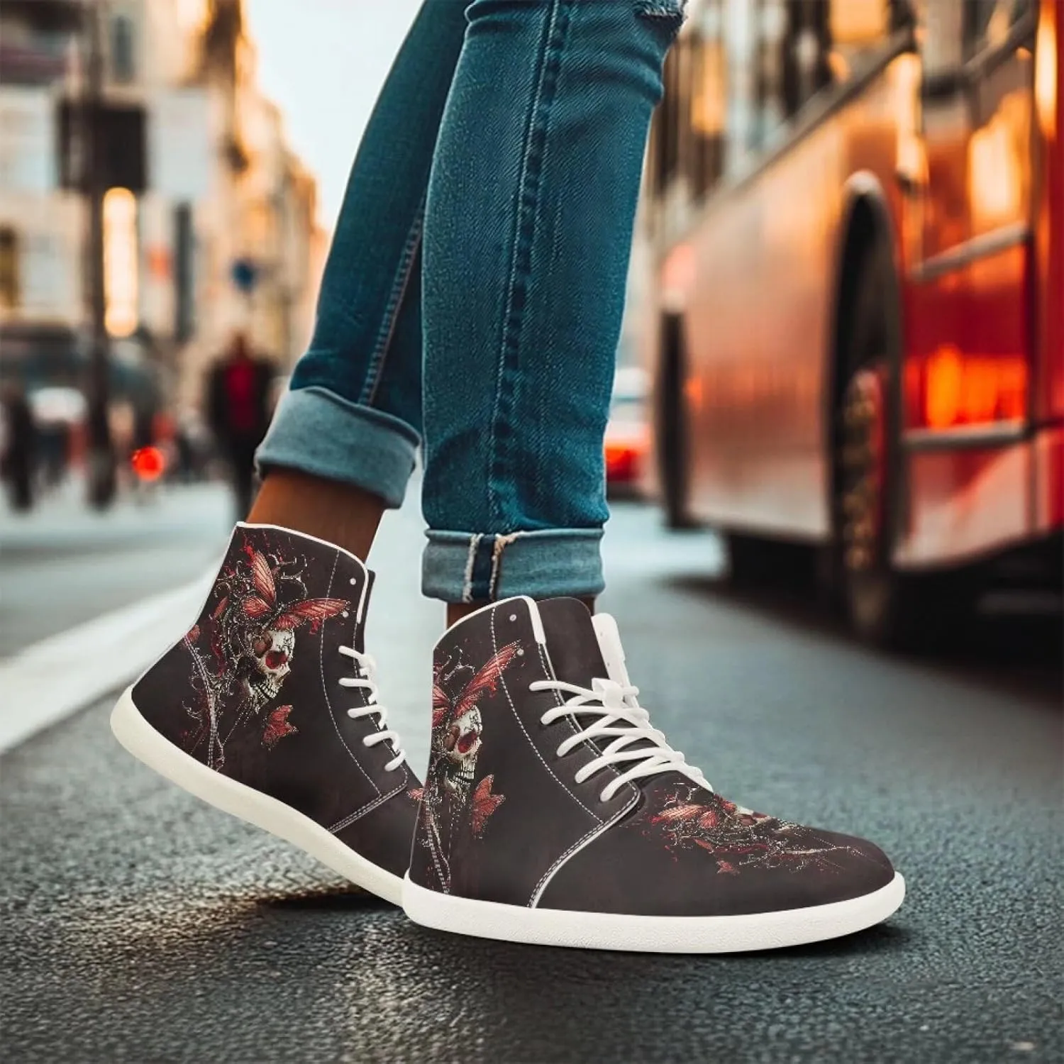 Women's Non-Slip Zero Drop Sole | Wide Width Fashion Sneaker Workout Running Waterproof Barefoot Shoes US 6-13.5