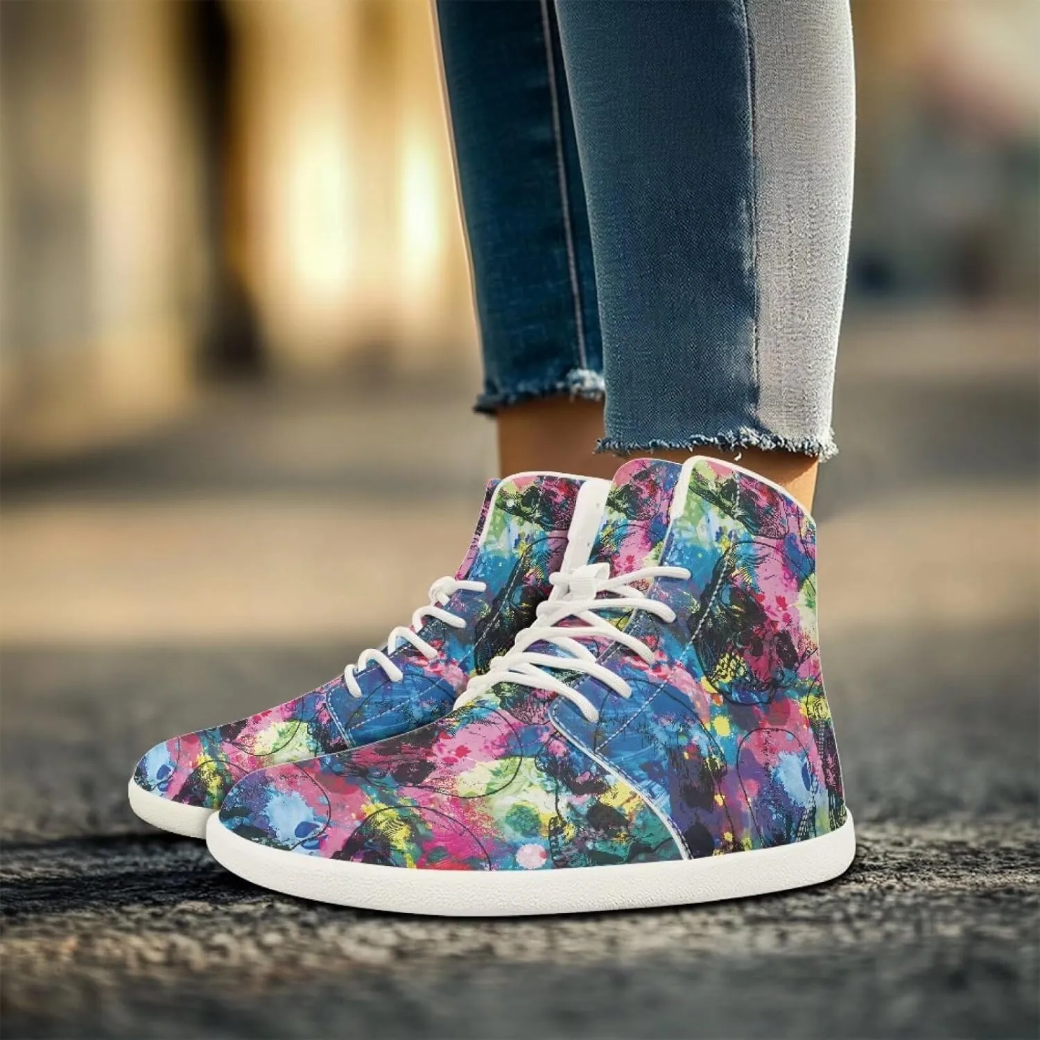 Women's Non-Slip Zero Drop Sole | Wide Width Fashion Sneaker Workout Running Waterproof Barefoot Shoes US 6-13.5