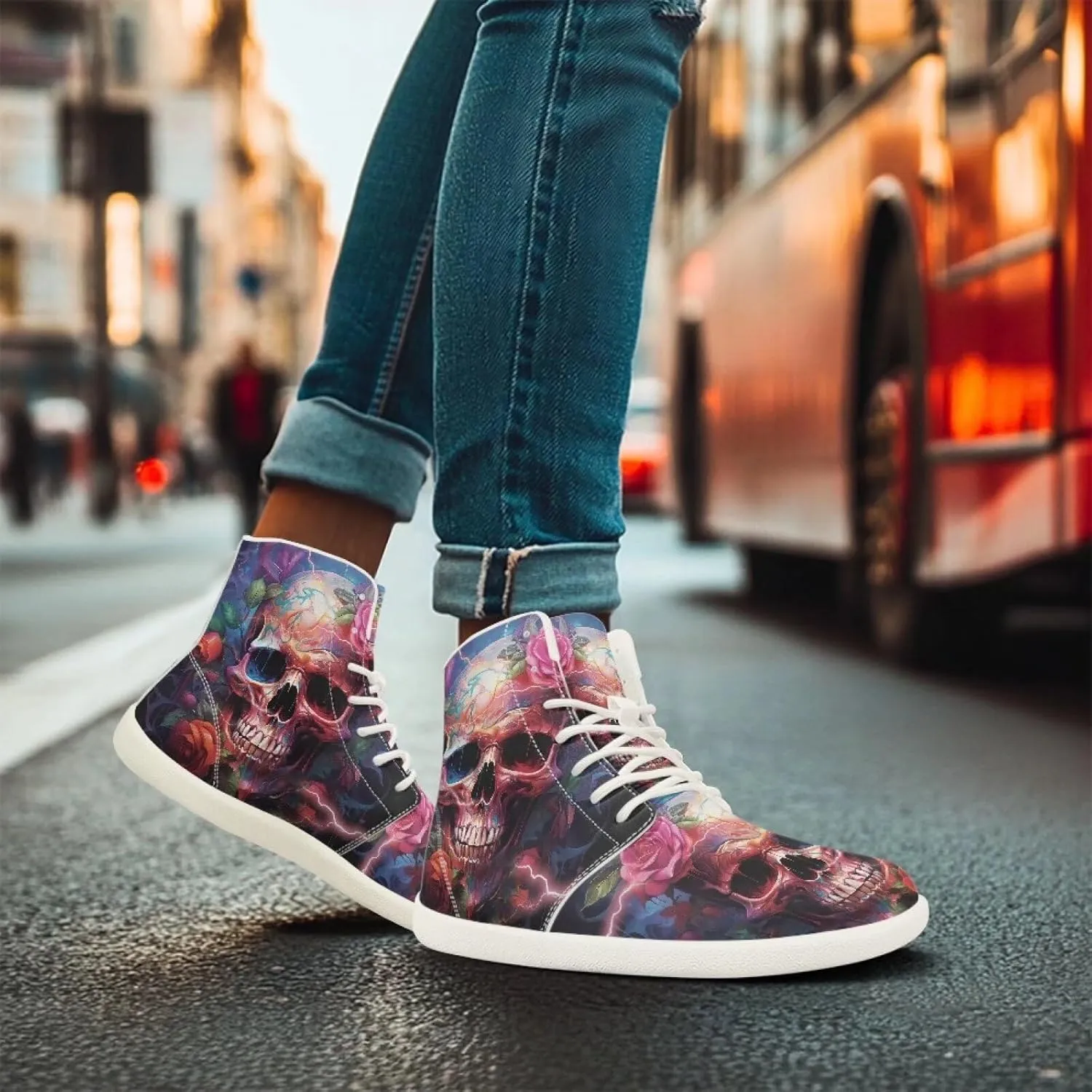 Women's Non-Slip Zero Drop Sole | Wide Width Fashion Sneaker Workout Running Waterproof Barefoot Shoes US 6-13.5