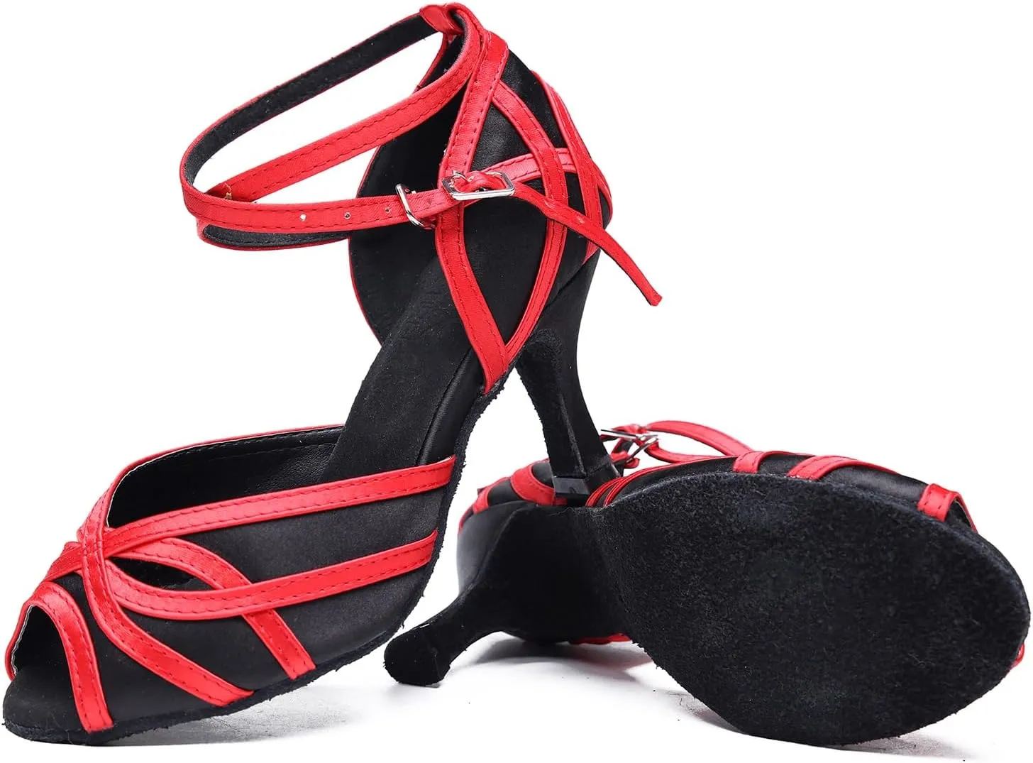 Women's Open Toe Latin Ballroom Dance Shoes Rumba Party Wedding Tango Dance Sandals QRX050