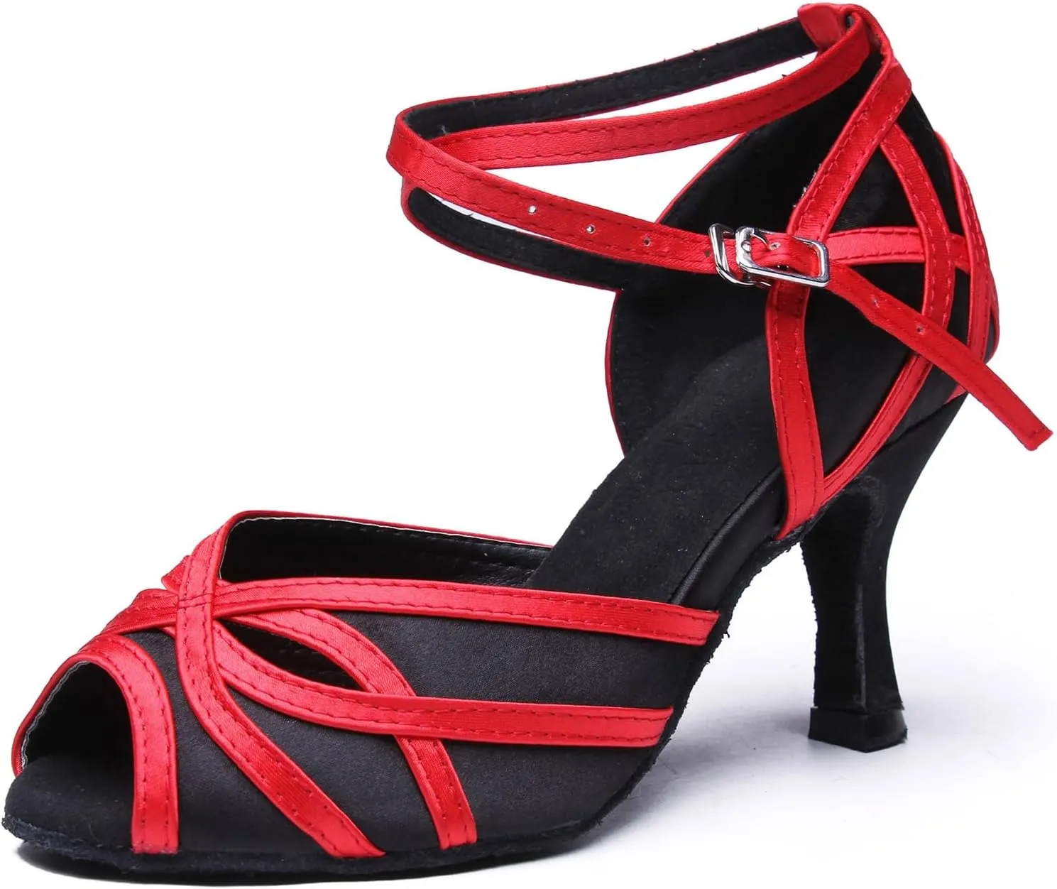 Women's Open Toe Latin Ballroom Dance Shoes Rumba Party Wedding Tango Dance Sandals QRX050