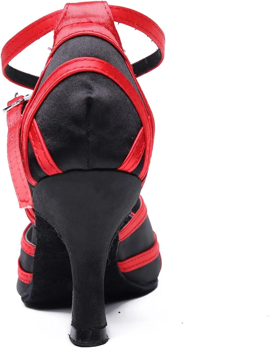 Women's Open Toe Latin Ballroom Dance Shoes Rumba Party Wedding Tango Dance Sandals QRX050