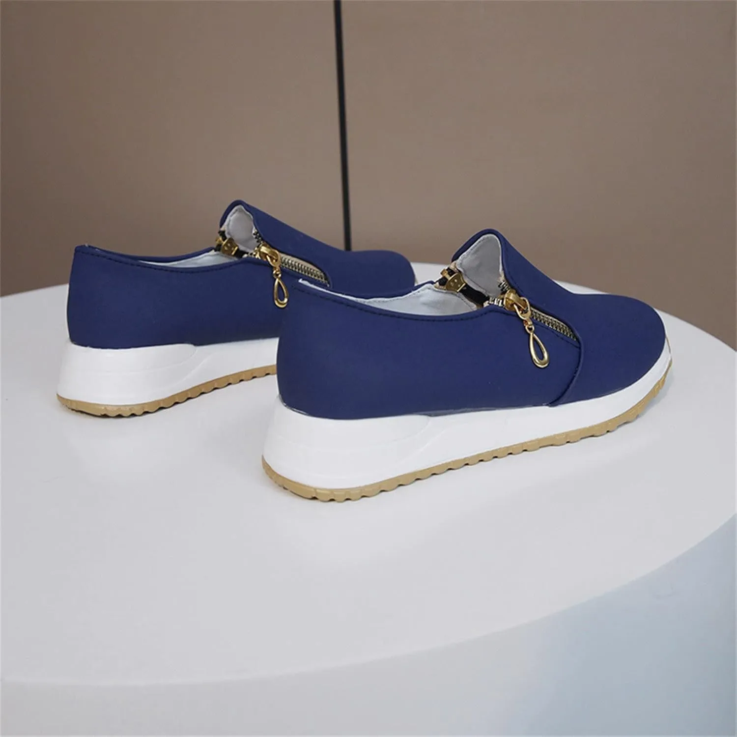 Womens Orthopedic Diabetic Shoes Slip On Walking Sneakers with Arch Support Comfortable Casual Loafers Plantar Fasciitis Relief Foot Heel Pain