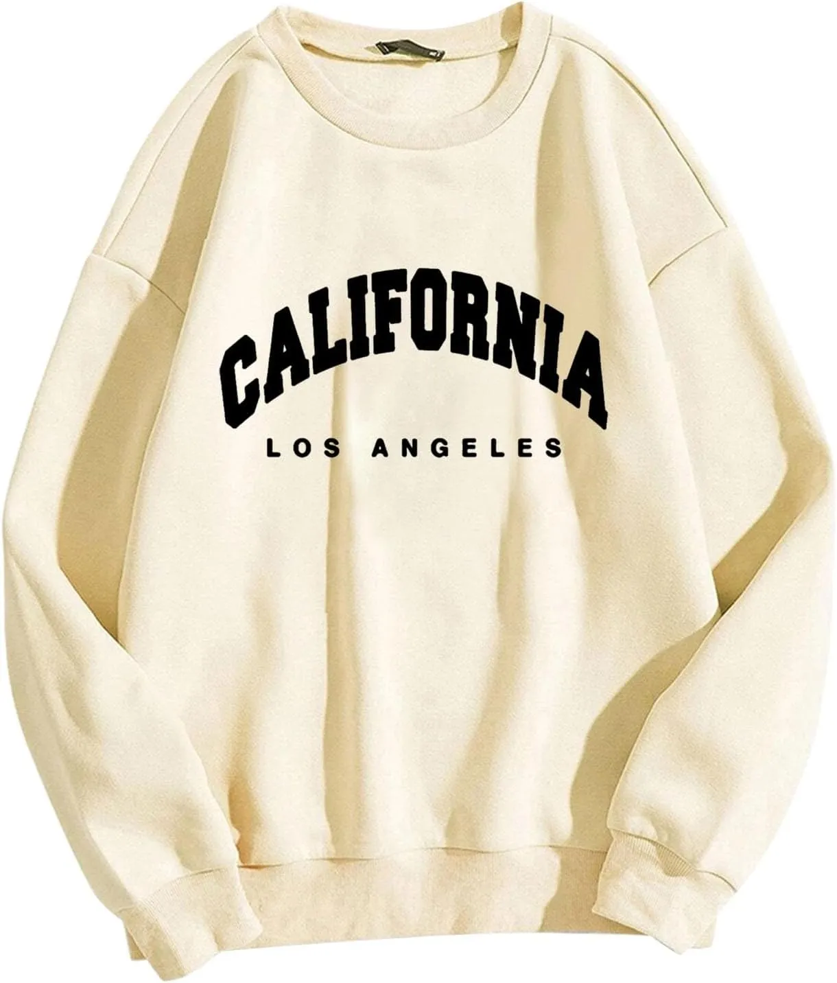 Women's Oversized Crewneck Sweatshirt Long Sleeve Los Angeles California Casual Pullover Loose Fashion Tops