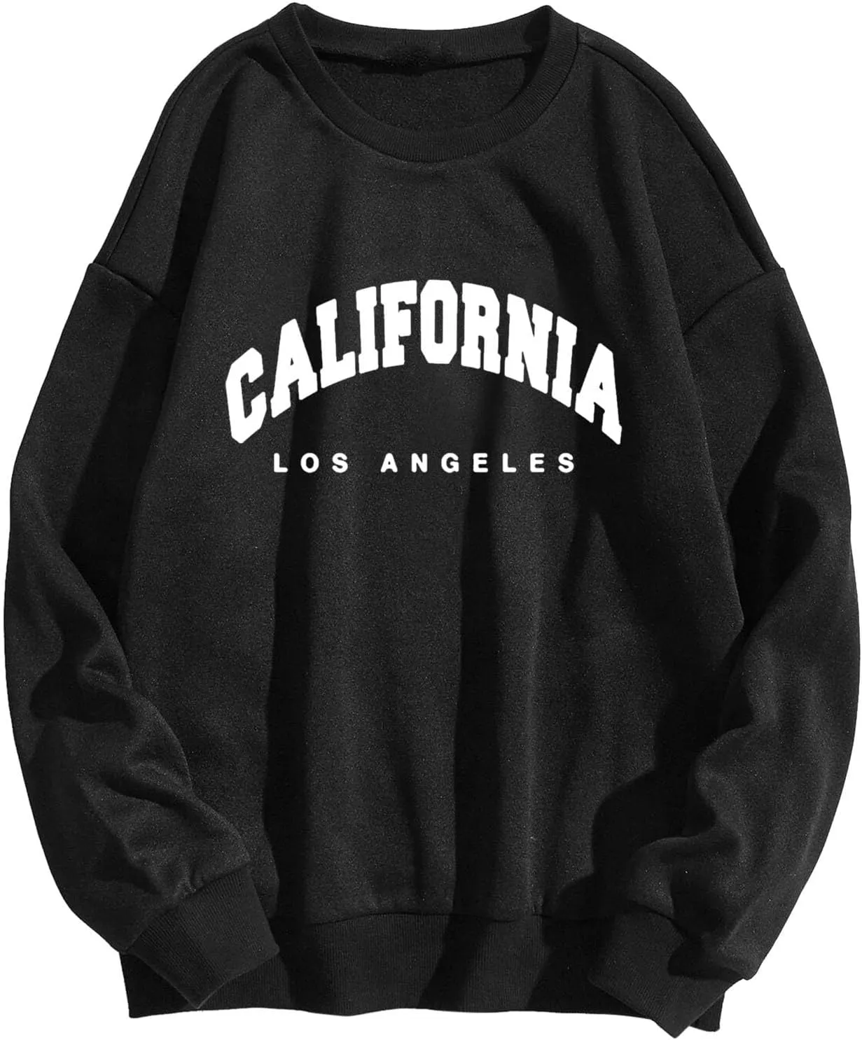 Women's Oversized Crewneck Sweatshirt Long Sleeve Los Angeles California Casual Pullover Loose Fashion Tops