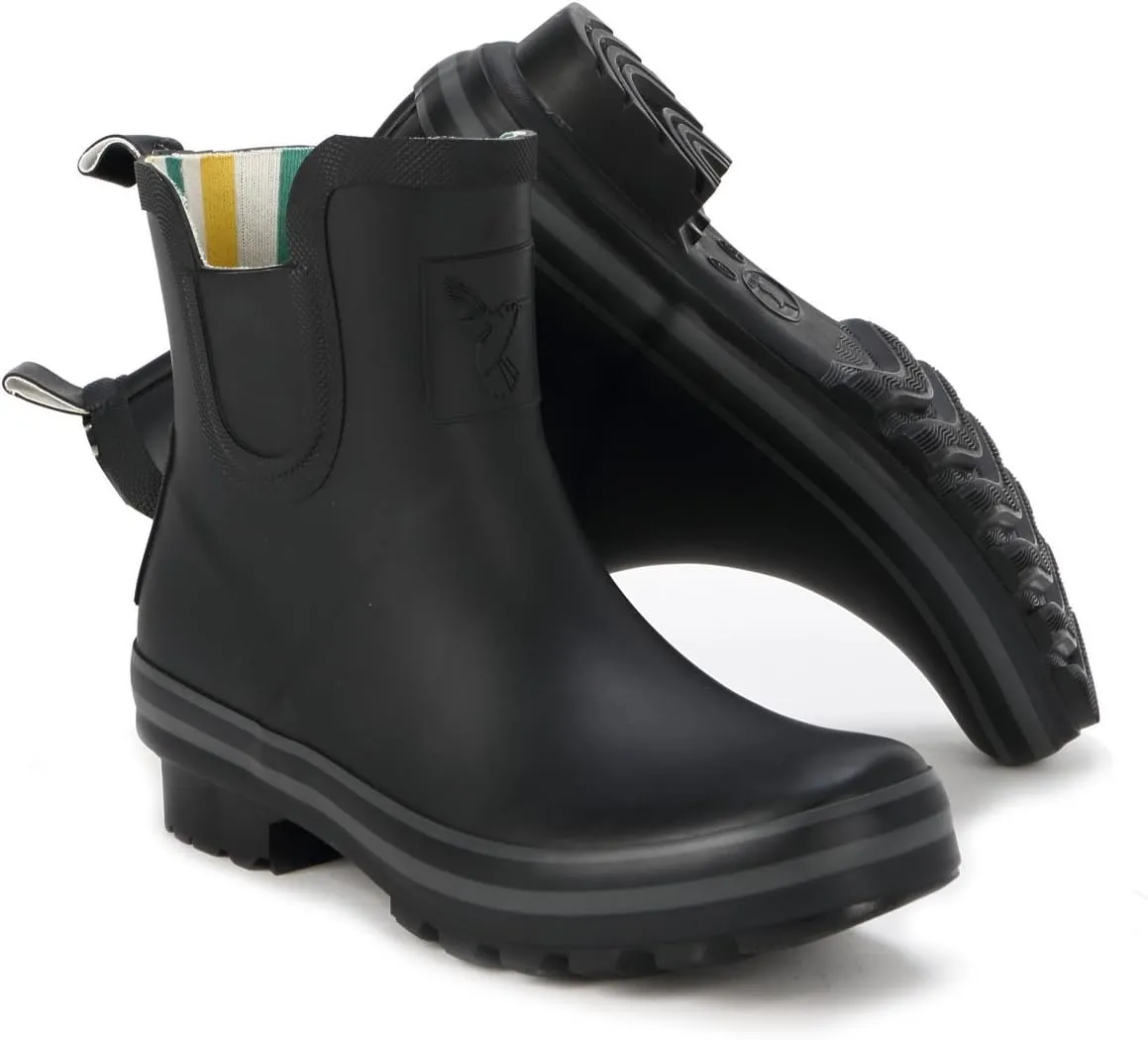 Women's Rain Boot Ankle Boots Meadow Wellies Garden Boot UK Brand