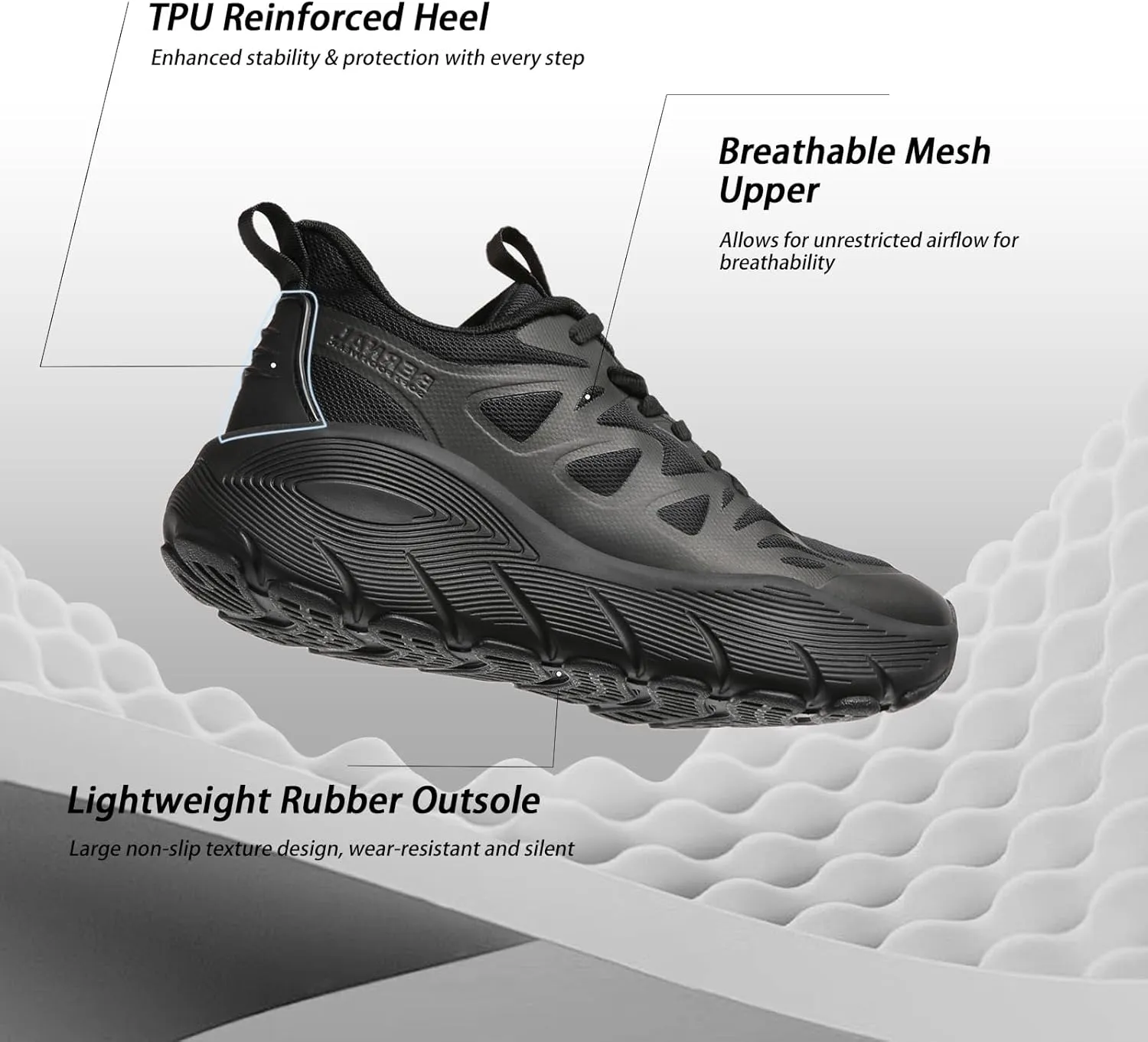 Women's Walking Shoes Cushion Running Tennis Shoes Non-Slip Comfortable Breathable Workout Gym Sports Athletic Sneakers