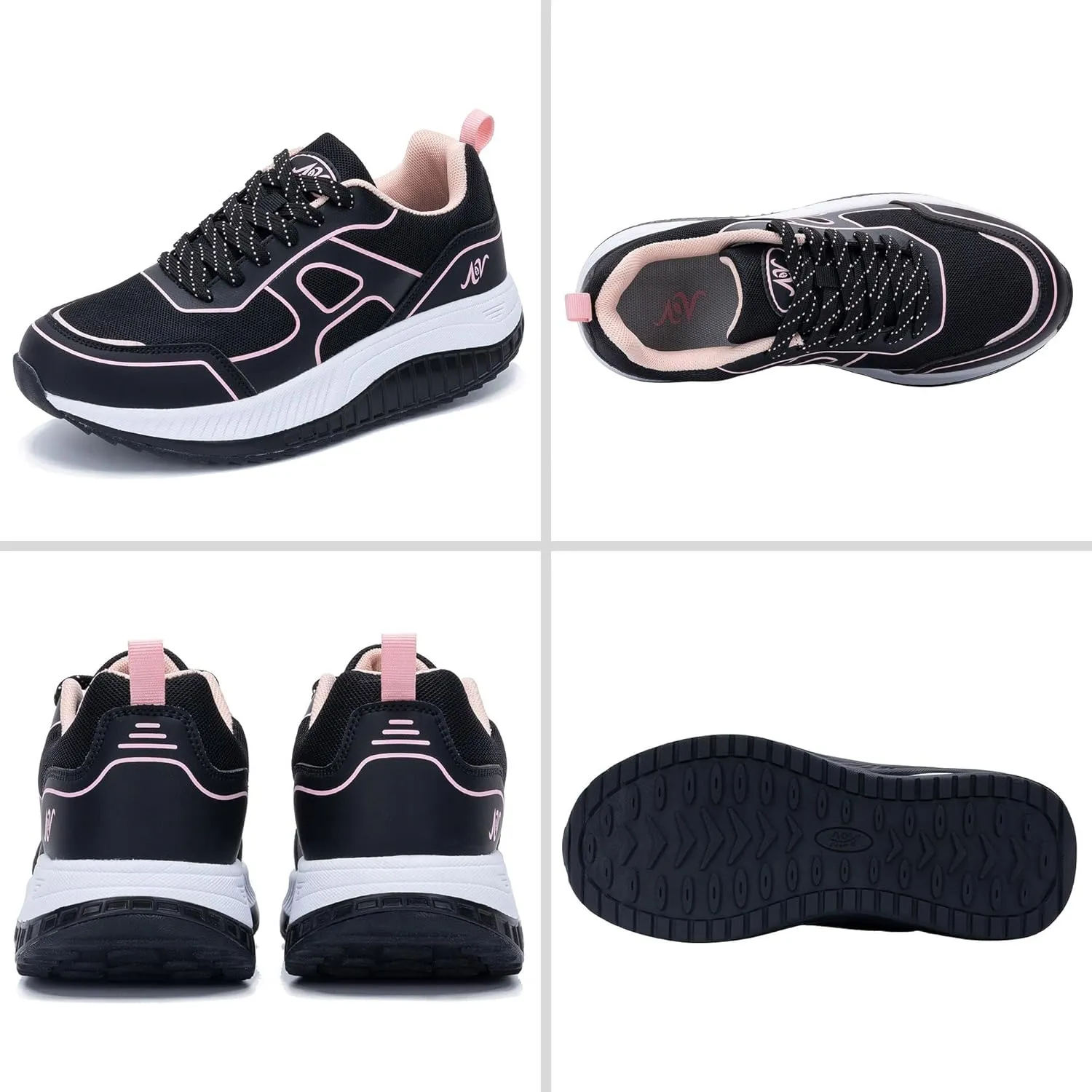 Women's Walking Shoes with Arch Support Orthotic Plantar Fasciitis Sneakers Tennis Running Shoes US 5.5-11